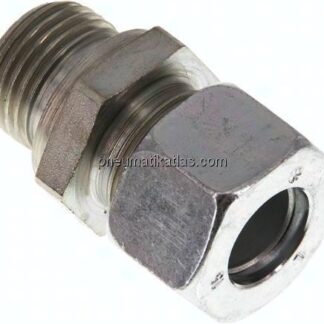 Gerade Schneidringverschr. G 1/2"-15 L (M22x1,5), Stahl verzinkt