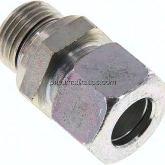 Gerade Schneidringverschr. G 1/2"-15 L (M22x1,5), Stahl verzinkt