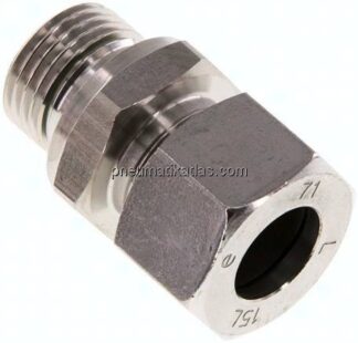 Gerade Schneidringverschr. G 1/2"-15 L (M22x1,5), 1.4571