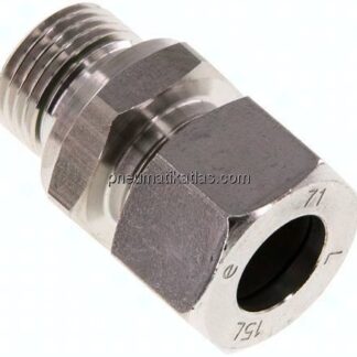 Gerade Schneidringverschr. G 1/2"-15 L (M22x1,5), 1.4571