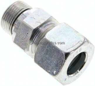 Gerade Schneidringverschr. M 22x1,5-16 S (M24x1,5), Stahl verzinkt