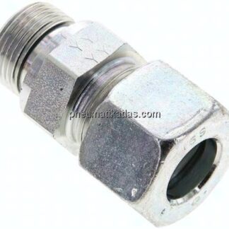 Gerade Schneidringverschr. M 22x1,5-16 S (M24x1,5), Stahl verzinkt