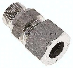 Gerade Schneidringverschr. M 22x1,5-16 S (M24x1,5), 1.4571