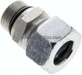 Gerade Schneidringverschr. UNF 7/8"-14-18 L (M26x1,5), Stahl verzinkt
