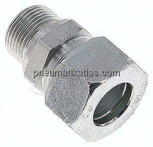 Gerade Schneidringverschr. M 22x1,5-18 L (M26x1,5), Stahl verzinkt
