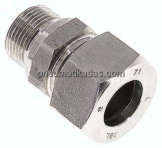 Gerade Schneidringverschr. M 22x1,5-18 L (M26x1,5), 1.4571