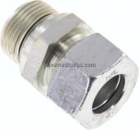 Gerade Schneidringverschr. G 3/4"-18 L (M26x1,5), Stahl verzinkt