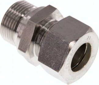 Gerade Schneidringverschr. G 3/4"-18 L (M26x1,5), Klemmring 1.4571 (NC)