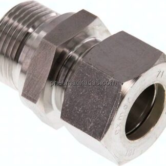 Gerade Schneidringverschr. G 3/4"-18 L (M26x1,5), Klemmring 1.4571 (NC)