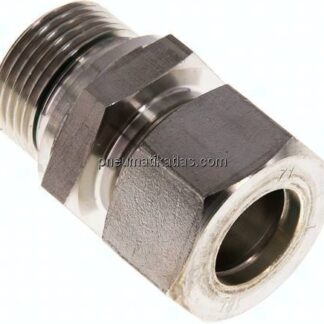 Gerade Schneidringverschr. G 3/4"-18 L (M26x1,5), Klemmring 1.4571 (NC)