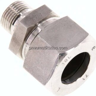 Gerade Schneidringverschr. G 3/8"-18 L (M26x1,5), 1.4571
