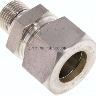 Gerade Schneidringverschr. G 3/8"-18 L (M26x1,5), Klemmring 1.4571 (NC)
