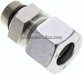 Gerade Schneidringverschr. UNF 7/8"-14-20 S (M30x2), Stahl verzinkt