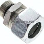 Gerade Schneidringverschr. UNF 7/8"-14-22 L (M30x2), Stahl verzinkt