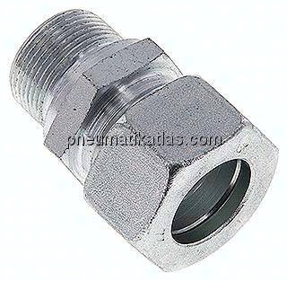 Gerade Schneidringverschr. M 26x1,5-22 L (M30x2), Stahl verzinkt