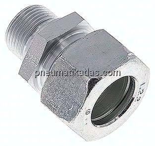 Gerade Schneidringverschr. M 22x1,5-22 L (M30x2), Stahl verzinkt