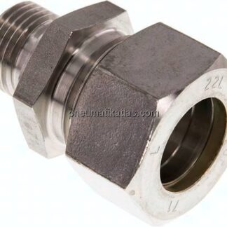 Gerade Schneidringverschr. G 1/2"-22 L (M30x2), Klemmring 1.4571 (NC)