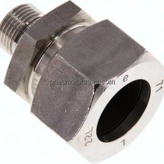 Gerade Schneidringverschr. G 3/8"-22 L (M30x2), 1.4571