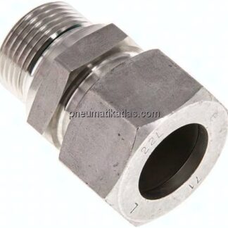 Gerade Schneidringverschr. G 3/4"-22 L (M30x2), 1.4571