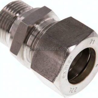 Gerade Schneidringverschr. G 3/4"-22 L (M30x2), Klemmring 1.4571 (NC)