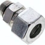 Gerade Schneidringverschr. UN 1-1/16"-12-25 S (M36x2), Stahl verzinkt