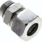 Gerade Schneidringverschr. UN 1-5/16"-12-25 S (M36x2), Stahl verzinkt