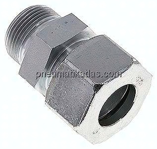 Gerade Schneidringverschr. M 33x2-25 S (M36x2), Stahl verzinkt