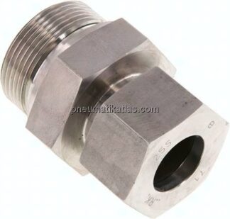 Gerade Schneidringverschr. G 1-1/2"-25 S (M36x2), 1.4571