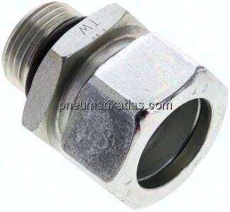 Gerade Schneidringverschr. UN 1-1/16"-12-28 L (M36x2), Stahl verzinkt