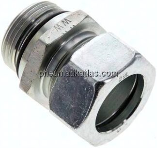 Gerade Schneidringverschr. UN 1-5/16"-12-28 L (M36x2), Stahl verzinkt