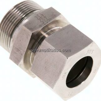 Gerade Schneidringverschr. G 1-1/2"-30 S (M42x2), 1.4571