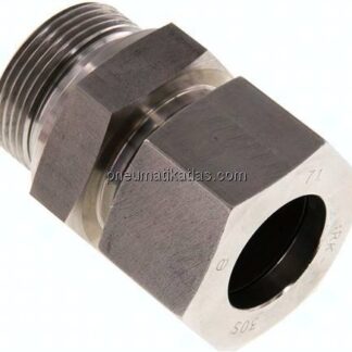 Gerade Schneidringverschr. G 1-1/4"-30 S (M42x2), 1.4571