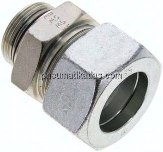 Gerade Schneidringverschr. UN 1-5/8"-12-38 S (M52x2), Stahl verzinkt