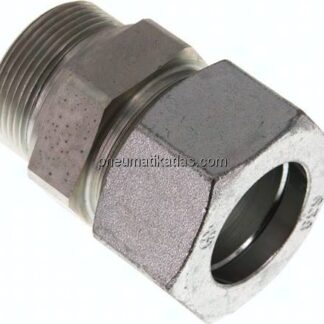 Gerade Schneidringverschr. G 1-1/2"-38 S (M52x2), Stahl verzinkt