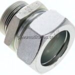 Gerade Schneidringverschr. UN 1-5/8"-12-42 L (M52x2), Stahl verzinkt