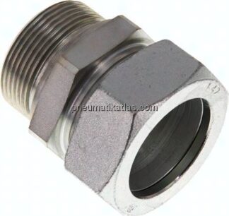Gerade Schneidringverschr. G 1-1/2"-42 L (M52x2), Stahl verzinkt