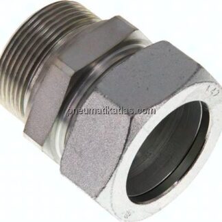 Gerade Schneidringverschr. G 1-1/2"-42 L (M52x2), Stahl verzinkt