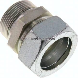 Gerade Schneidringverschr. G 1-1/2"-42 L (M52x2), Stahl verzinkt