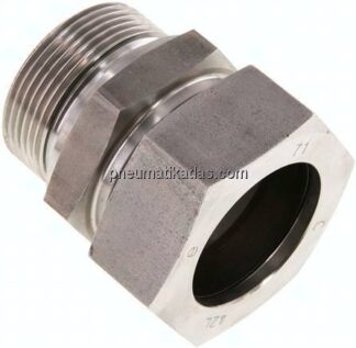Gerade Schneidringverschr. G 1-1/2"-42 L (M52x2), 1.4571