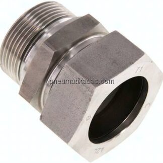 Gerade Schneidringverschr. G 1-1/2"-42 L (M52x2), 1.4571