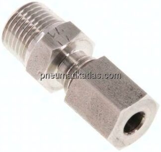 Gerade Schneidringverschr. R 1/8"-4 LL (M8x1), 1.4571
