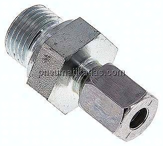 Gerade Schneidringverschr. M 16x1,5-6 L (M12x1,5), Stahl verzinkt