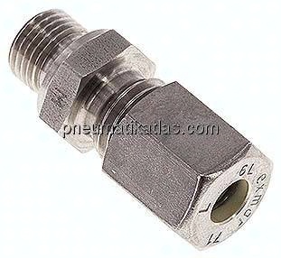 Gerade Schneidringverschr. M 10x1-6 L (M12x1,5), Klemmring 1.4571 (NC)