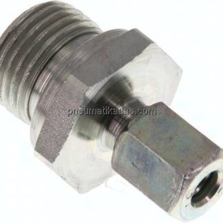 Gerade Schneidringverschr. G 1/2"-6 L (M12x1,5), Stahl verzinkt