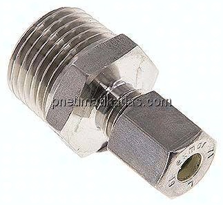 Gerade Schneidringverschr. R 1/2"-6 L (M12x1,5), Klemmring 1.4571 (NC)