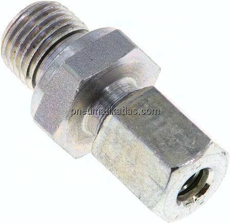 Gerade Schneidringverschr. G 1/4"-6 L (M12x1,5), Stahl verzinkt