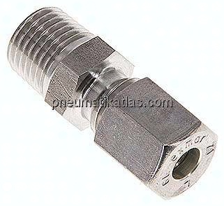 Gerade Schneidringverschr. R 1/4"-6 L (M12x1,5), Klemmring 1.4571 (NC)