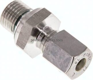 Gerade Schneidringverschr. G 1/4"-6 L (M12x1,5), Klemmring 1.4571 (NC)