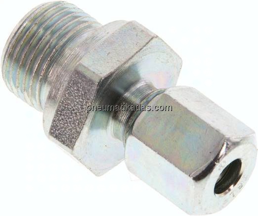 Gerade Schneidringverschr. G 3/8"-6 L (M12x1,5), Stahl verzinkt
