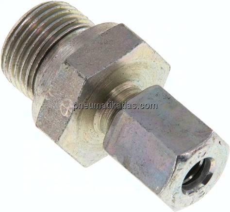 Gerade Schneidringverschr. G 3/8"-6 L (M12x1,5), Stahl verzinkt